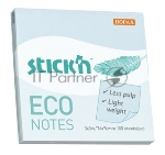 Блок самоклеящийся бумажный Stick`n ECO 21747 76x76мм 100лист. 60г/м2 пастель голубой