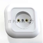 Розетка Кунцево-Электро 1-м СП Валентина 10А IP20 РС10-153 белый