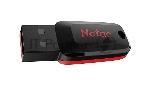Флешка USB Netac U197 (NT03U197N-008G-20BK), 8Gb, USB 2.0, R/W 25/10, черный/красный
