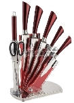 Набор ножей KELLI KL-2084 8пр.(8 ПРЕДМЕТОВ: 1.Топорик кухонный 7", 2.Нож поварской 8", 3.Нож хлебный 8", 3.Нож для резки 6", 5.Нож овощной 5", 6.Кухонные ножницы, 7.Точилка, 8.ПОДСТАВКА. Высококачественная нержавеющая сталь 18/10. Невероятная острота лезвий.)