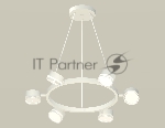 Светильник Ambrella light XB9191203/6 SWH/FR/CL белый песок/белый матовый/прозрачный GX53 (C9191, N8399)