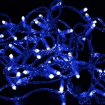 Гирлянда Neon-night Нить 10м, с эффектом мерцания, прозрачный ПВХ, 24В, синий
