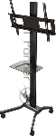 Универсальное фиксированное настенное крепление Wize WF63 для 42"-85" LCD телевизоров, VESA 800х600, расстояние от стены 2.6 см, до 80 кг, черный