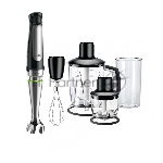 Блендер погружной Braun Multiquick 7 MQ7045X черный, 1000 Вт, плавная регулировка, турбо
