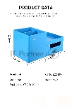 Органайзер настольный Deli EZ25130 Rio 4 отделения 175x90x92мм, голубой, пластик, вид 2