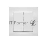 Выключатель 2-кл. СП Бриллиант 10А IP20 белый Universal 7947403
