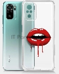 Чехол (клип-кейс) BORASCO ArtWorks, для Xiaomi Redmi Note 10/10S, прозрачный/рисунок