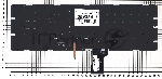 Клавиатура для ноутбука Asus ROG GL502VM черная без рамки с фиолетовой подсветкой