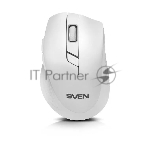 Мышь беспроводная SVEN RX-425W белый, 1600 dpi, радиоканал, USB, кнопки - 6