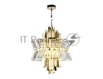 Люстра Ambrella light LH41017/12 BS/CL латунь/прозрачный E14*12 max 40W D560*660