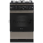 Плита газовая Gefest 5500-02 0069 серебристый/черный, конфорок 4 шт, духовка 52 л, 50 см x 85 см x 58.5 см