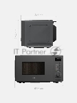 Микроволновая печь Tuvio MW03GB, 20 л с функцией разморозки, регулировкой мощности и автоменю серый, вид 10