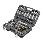 Набор инструментов Denzel 1/2", 1/4", CrV, S2, пластиковый кейс, 109 предметов