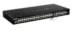 Управляемый L3 стекируемый коммутатор D-Link DGS-1520-52/A1A с 48 портами 10/100/1000Base-T, 2 портами 10GBase-T и 2 портами 10GBase-X SFP+  (454783) {5}