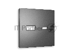 Лицевая панель ALFA (Антрацит серый) для розетки 2USB тип A+C QUANT AP6610