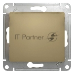 Механизм выключателя 1-кл. СП Glossa 10А IP20 10AX титан SchE GSL000411