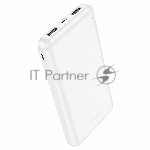 Портативный аккумулятор Hoco J100 High-ranking 10000mAh 2.1A 2xUSB-A белый (J100 HIGH-RANKING WHITE)
