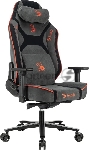 Кресло игровое A4Tech Bloody GC-680 серый/черный искусственная замша с подголов. крестов. металл