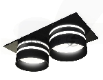 Комплект встраиваемого светильника Ambrella light XC7636042 SBK/FR черный песок/белый матовый MR16 GU5.3 (C7636, N7142)