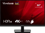 Монитор 32" ViewSonic VA3208-4K-HD VA 3840x2160, 60 Гц, 4 мс, 16:9, 300 кд/м², 2×HDMI 2.0, DP 1.4, 3.5 Jack, HDR10, черный