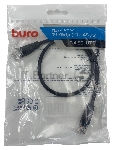 Патч-корд Buro UTP 4 пары cat.5e CCA molded 0.5м черный RJ-45 (m)-RJ-45 (m)