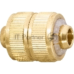 Муфта ремонтная для шланга, 1/2", латунная Palisad