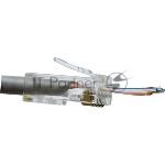 Коннектор LANMASTER RJ45 тип EZ, 8P8C, UTP, Cat.6, универсальный, со вставкой, покрытие 50 микрон,100 шт.
