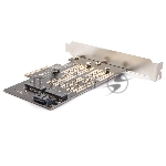 Адаптер AgeStar AS-MC02  PCI-E для M.2 SATA SSD+M.2 NVME SSD Card