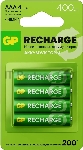 Аккумулятор GP RECHARGE AAA NiMH 400mAh (4шт)