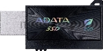 Внешний SSD ADATA SC730, 1TB, USB 3.2 Gen 2 Type-A/Type-C, R/W 600/600, черный