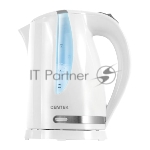 Электрочайник Centek CT-0040 белый, 1.8 л, 2200 Вт, скрытый нагревательный элемент