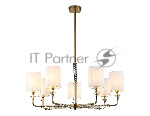 Люстра Ambrella light LH71503/7 BS/FR латунь/белый матовый E14*7 max 40W D840*640