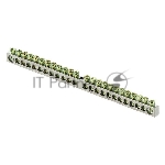 Шина PEN "ноль-земля" 6х9 24 отв. никель крепеж по центру PROxima EKF sn1-63-24