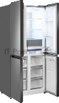 Холодильник Weissgauff WCD 450 Bru Steel Glass NoFrost Inverter матовая сталь трехкамерный 287/163л морозилка снизу, No Frost, Side by Side, вид 5