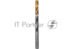 Сверло спиральное по металлу Denzel 9 x 125мм, Р6М5, Golden Tip, многогранная заточка