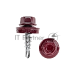 Саморез кровельный Kranz 4,8х19, окрашенный RAL 3005, короб (250 шт/уп)