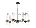 Люстра Ambrella light LH55353/14 BK/CGD/CL черный/золото/прозрачный G9/14 max 30W D750*690