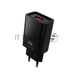 Сетевое зарядное устройство MORE CHOICE (4620202555724) NC07a СЗУ 1USB 2.0A для Type-C, черный