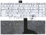 Клавиатура для ноутбука Toshiba Satellite L850 L875 L870 L855 белая c белой рамкой