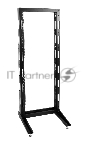 Стойка открытая 19" ЦМО СТК, универсальная, 42U, 2003х600х600 мм (ВхШхГ), однорамная, цвет: чёрный