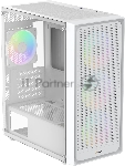 Корпус Ocypus Gamma C50 WH ARGB, Mini-Tower, белый, 4 x 120 мм