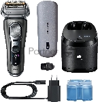 Бритва электрическая сетчатая Braun 9675cc питан.:элек.сеть/аккум. серебристый, вид 18