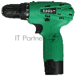 Дрель-шуруповерт Oasis AS-12V Eco, 12 В, 1,5 Ач, 24 Нм, щеточный