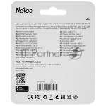 Флешка USB Netac U352 (NT03U352N-016G-32PN), 16Gb, USB 3.0, R/W 110/50, серебристый