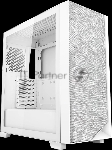 Компьютерный корпус без блока питания Case PCCooler C3D510 WH, Midi-Tower, TG, Mesh, no fans, 2xUSB-A 3.0, E-ATX, ATX, mATX, mITX белый