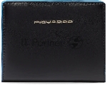 Кошелек женский Piquadro Blue Square PD6660B2R/N черный натур.кожа