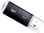 Флешка USB Silicon Power Ultima U02 (SP016GBUF2U02V1K), 16Gb, USB 2.0, Type-A, R/W 10/4, черный