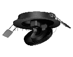 Крепеж для корпуса A2242 SBK черный песок D90*H40mm Out14 (для корпуса D60mm)