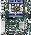 Серверная материнская плата ASRock SPC741D8-2L2T/BCM, 1xLGA4677, Intel C741, 8xDDR5, 0xSATA, 2xM.2, 4xPCIe 5.0 x16, 1xVGA, 2x1Gb LAN, 2x10Gb LAN, IPMI, 2xUSB-A 5Gbps, SSI CEB