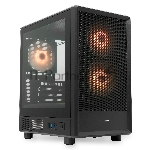 Компьютерный корпус  HSPD M310, Mesh Mini-tower, черный, TG, 0.4 SPCC, 3x120mm ARGB mATX, mITX 180/280/160mm 1x2.5", 1x3.5", 4xPCI 2xUSB-A 3.0 452x277x418mm